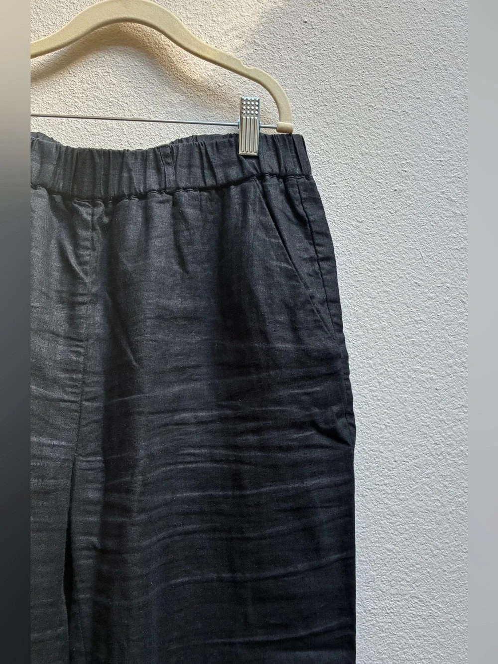 Quince 100% European Linen Pants - Black